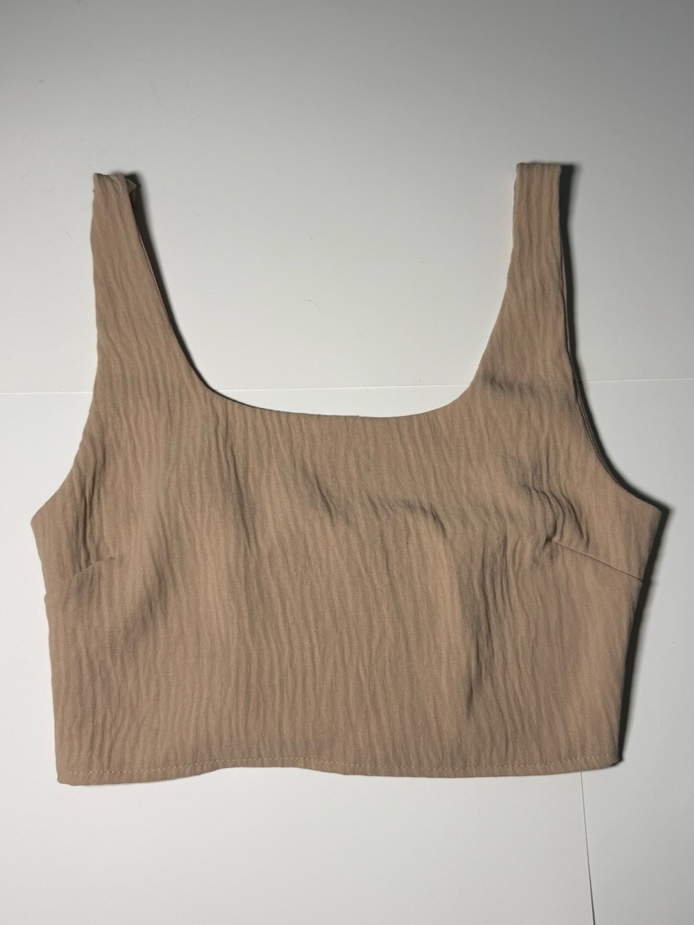 I JOAH Cropped Tank Top in Brown size small